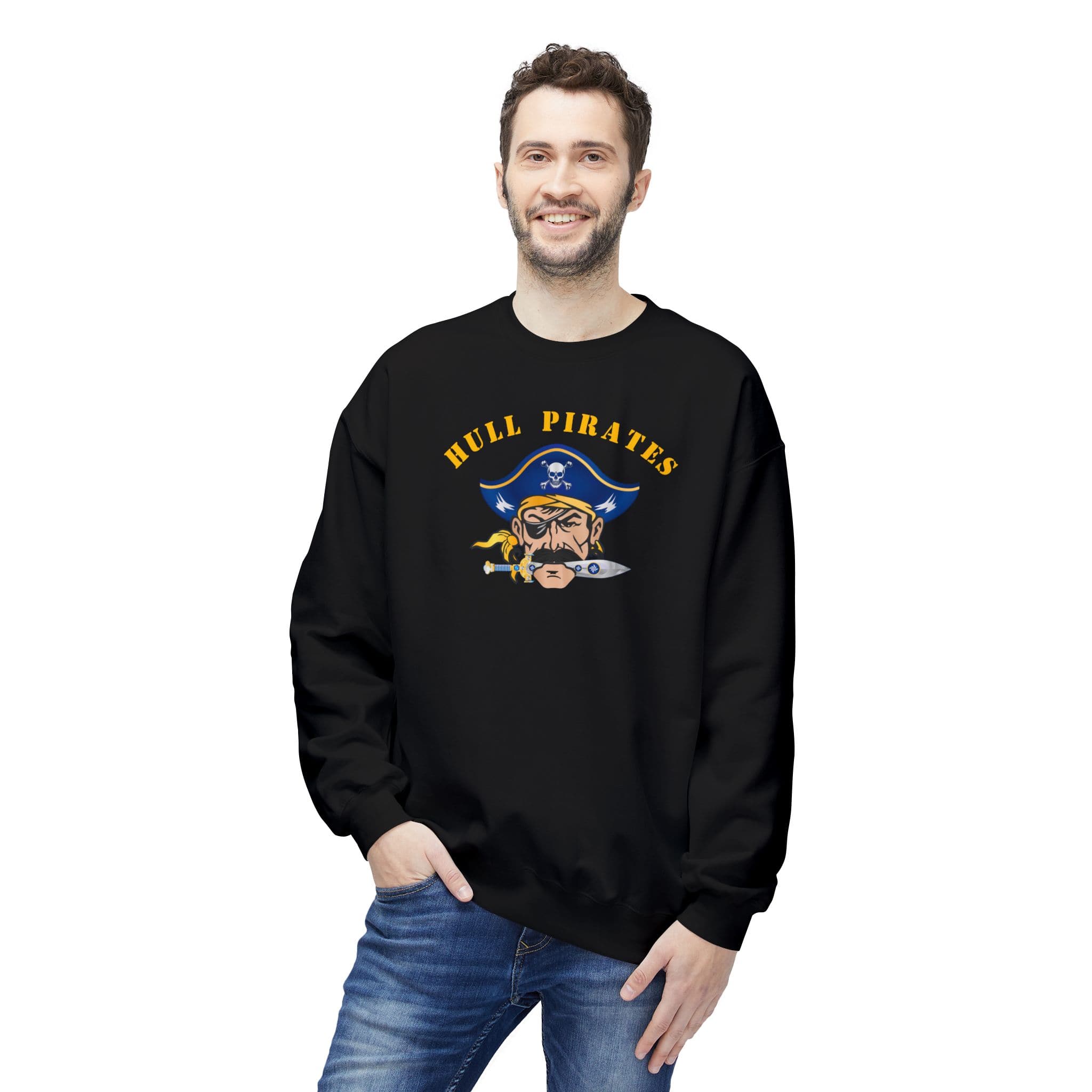 Hull Pirates - Adult Fleece Crewneck Sweatshirt