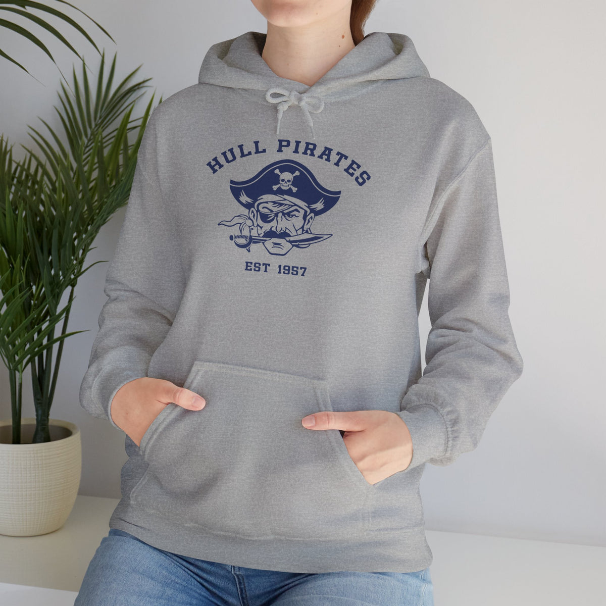 Vintage Hull Pirates - Adult Fleece Pullover Hoodie