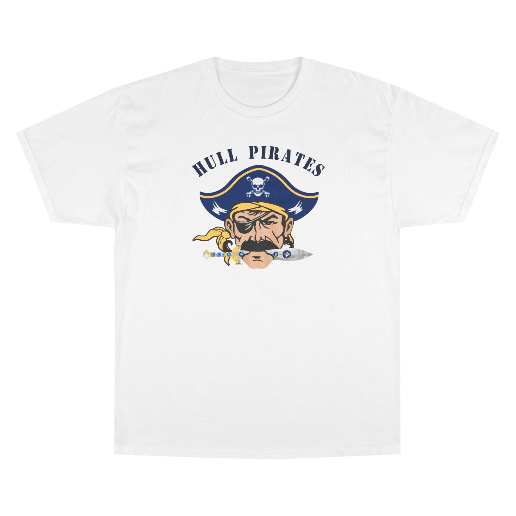 Hull Pirates – Champion Adult Cotton T‑Shirt, Optional Name/Number Personalization