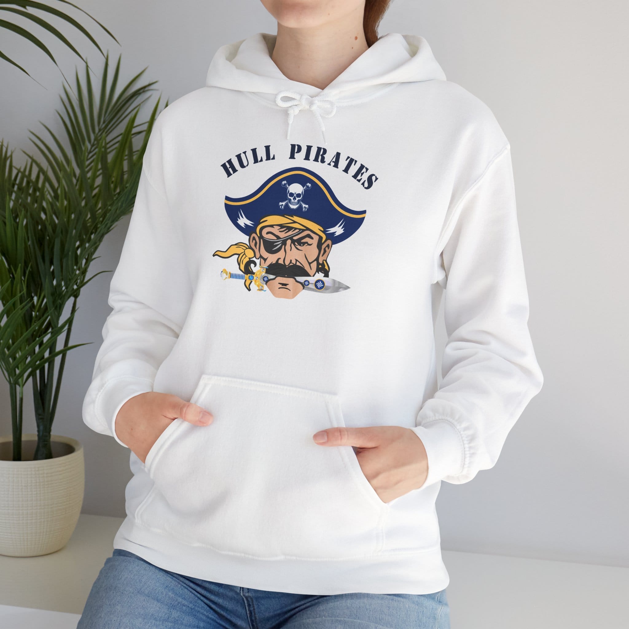 Hull Pirates - Adult Fleece Pullover Hoodie, Optional Name/Number Personalization