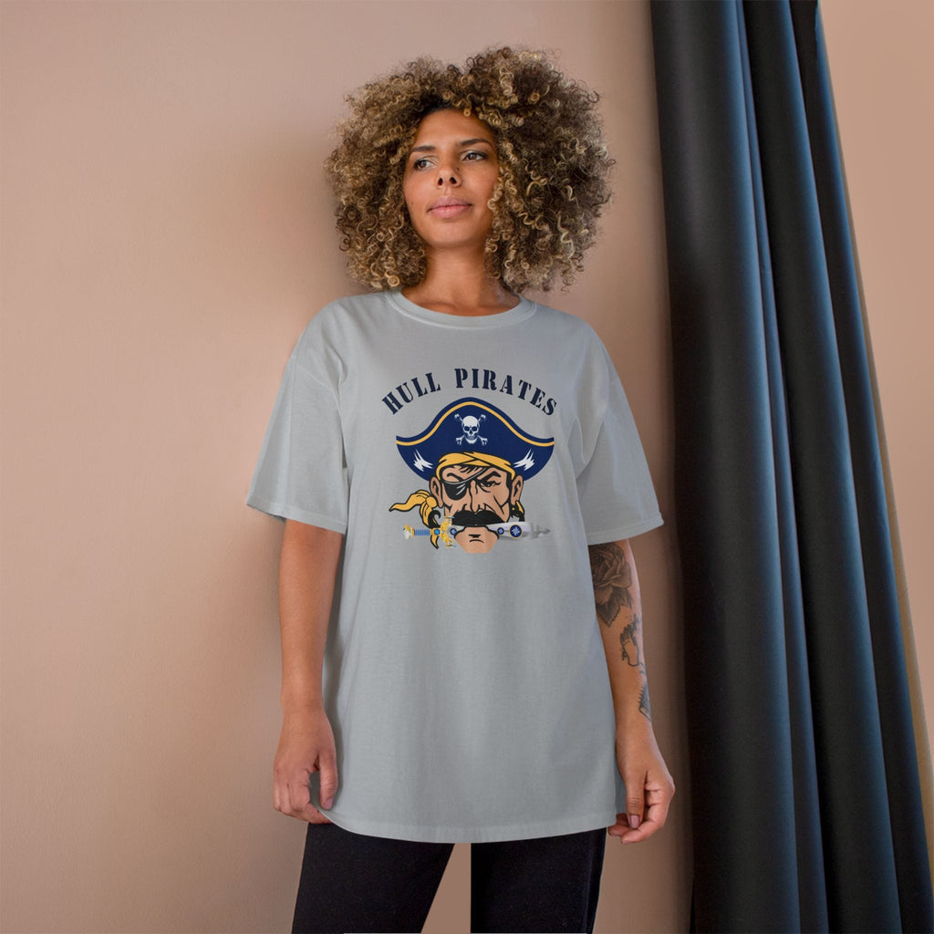 Hull Pirates – Champion Adult Cotton T‑Shirt, Optional Name/Number Personalization