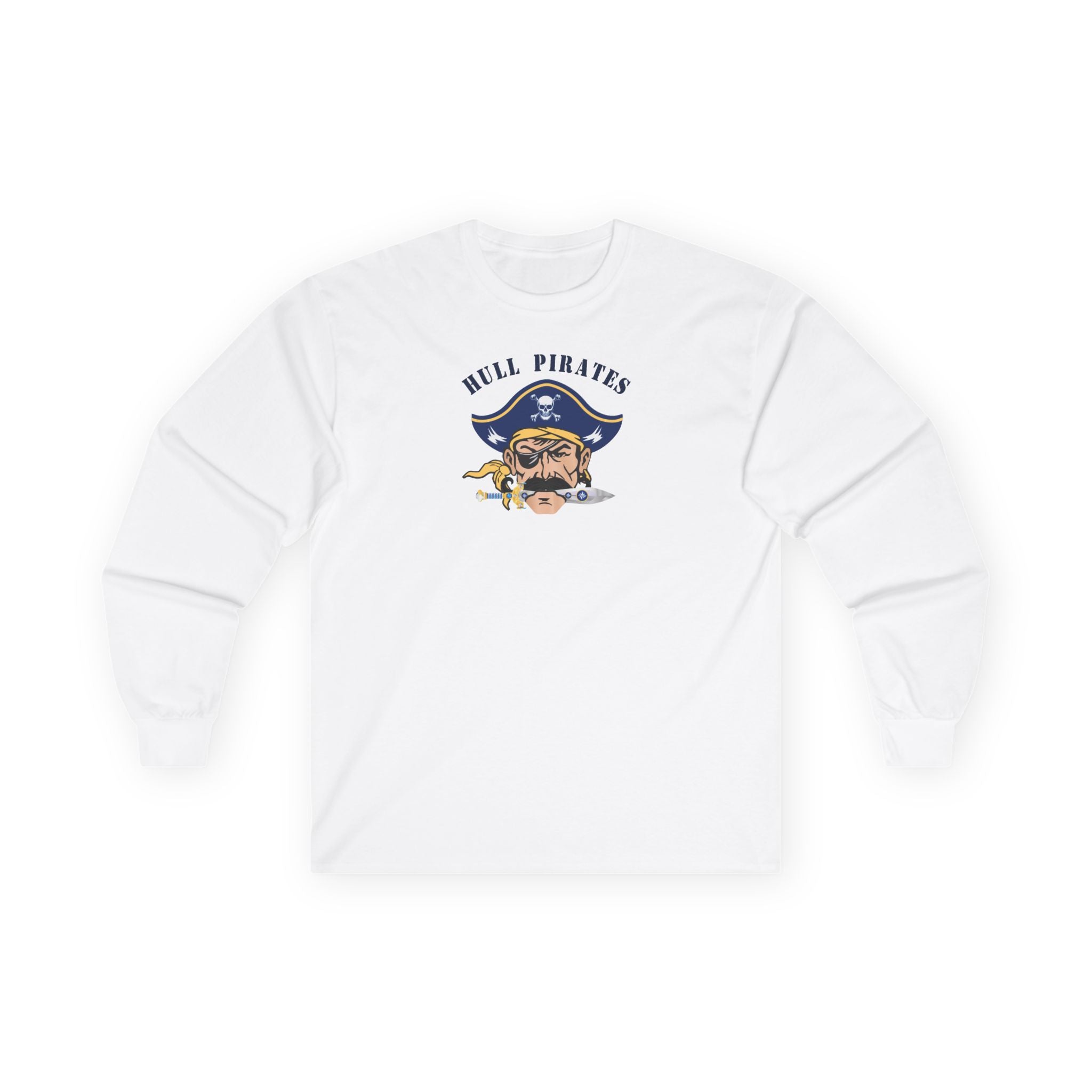Hull Pirates - Adult Cotton Long Sleeve T-Shirt