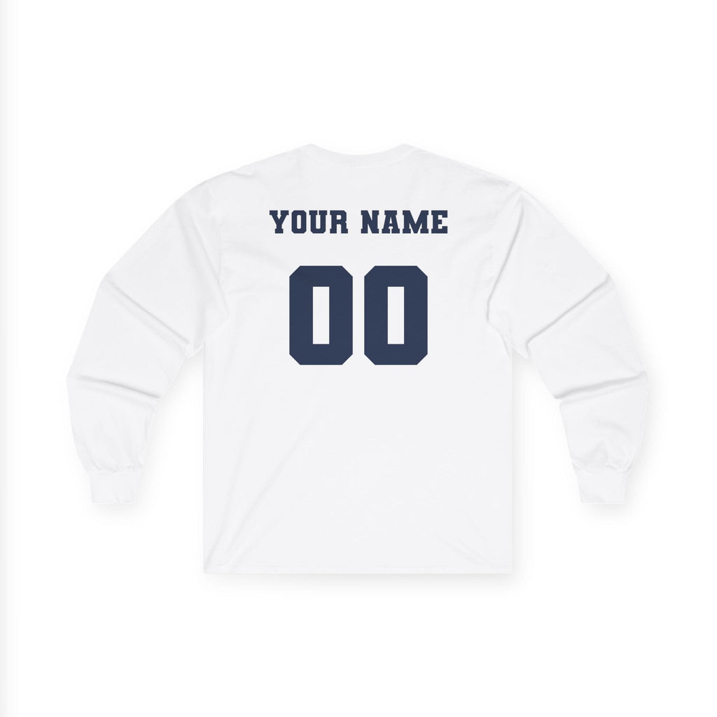 Hull Pirates - Adult Cotton Long Sleeve T-Shirt, Optional Name/Number Personalization