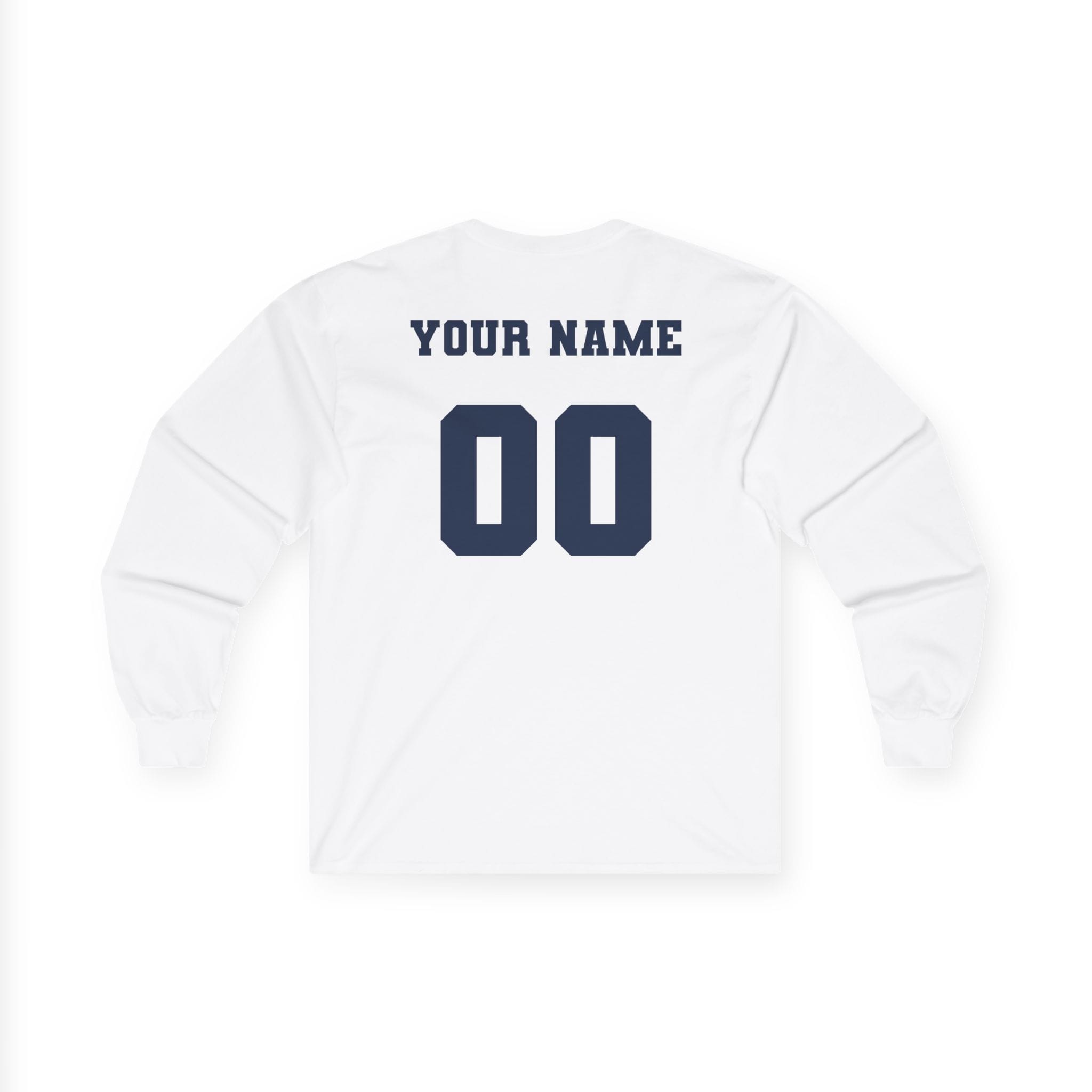 Hull Pirates - Adult Cotton Long Sleeve T-Shirt, Optional Name/Number Personalization