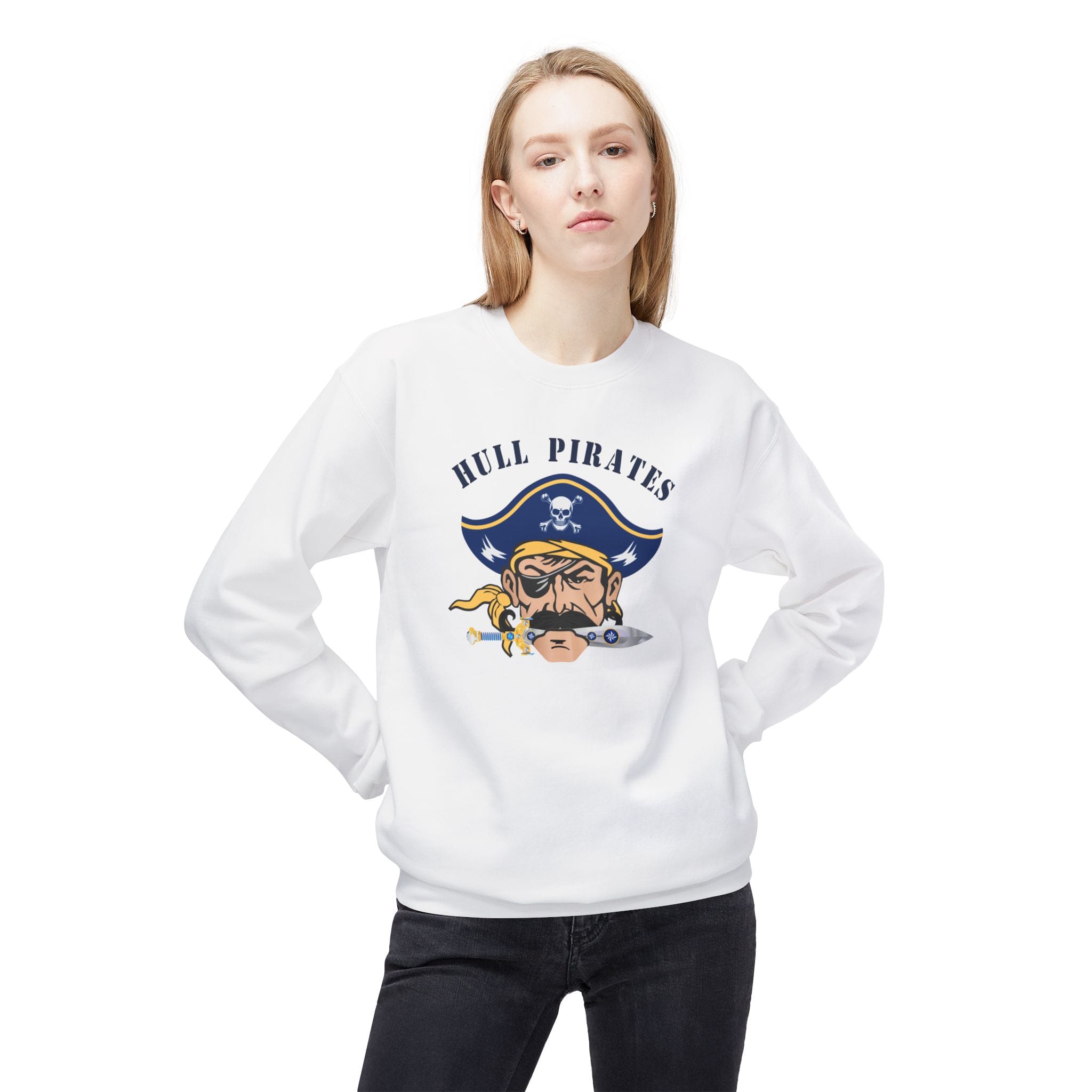 Hull Pirates - Adult Crewneck Sweatshirt, Optional Name/Number Personalization