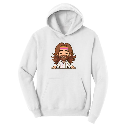 Customizable Peaceful Hippie Design, Fleece Hoodie