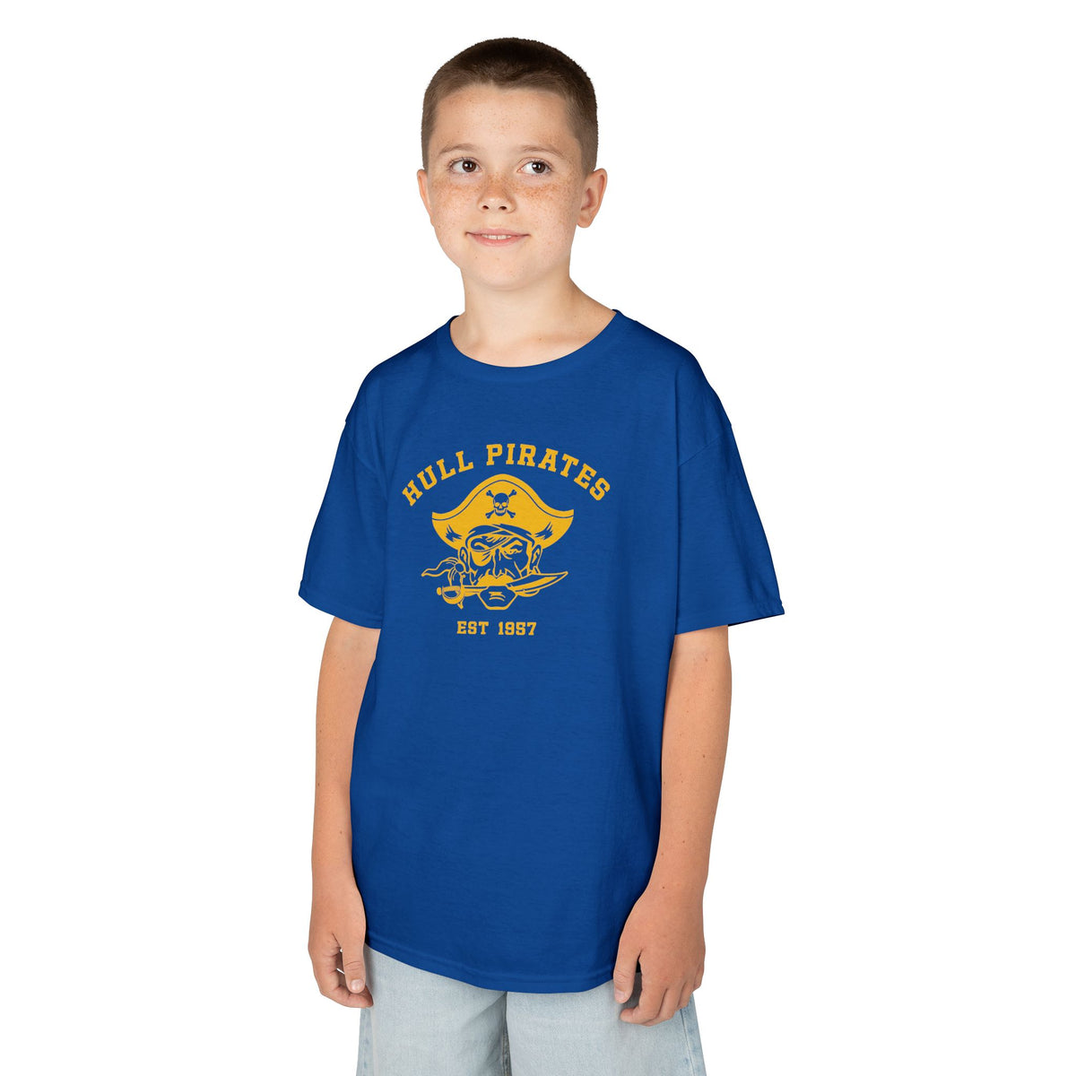 Vintage Hull Pirates - Kids Cotton T‑Shirt