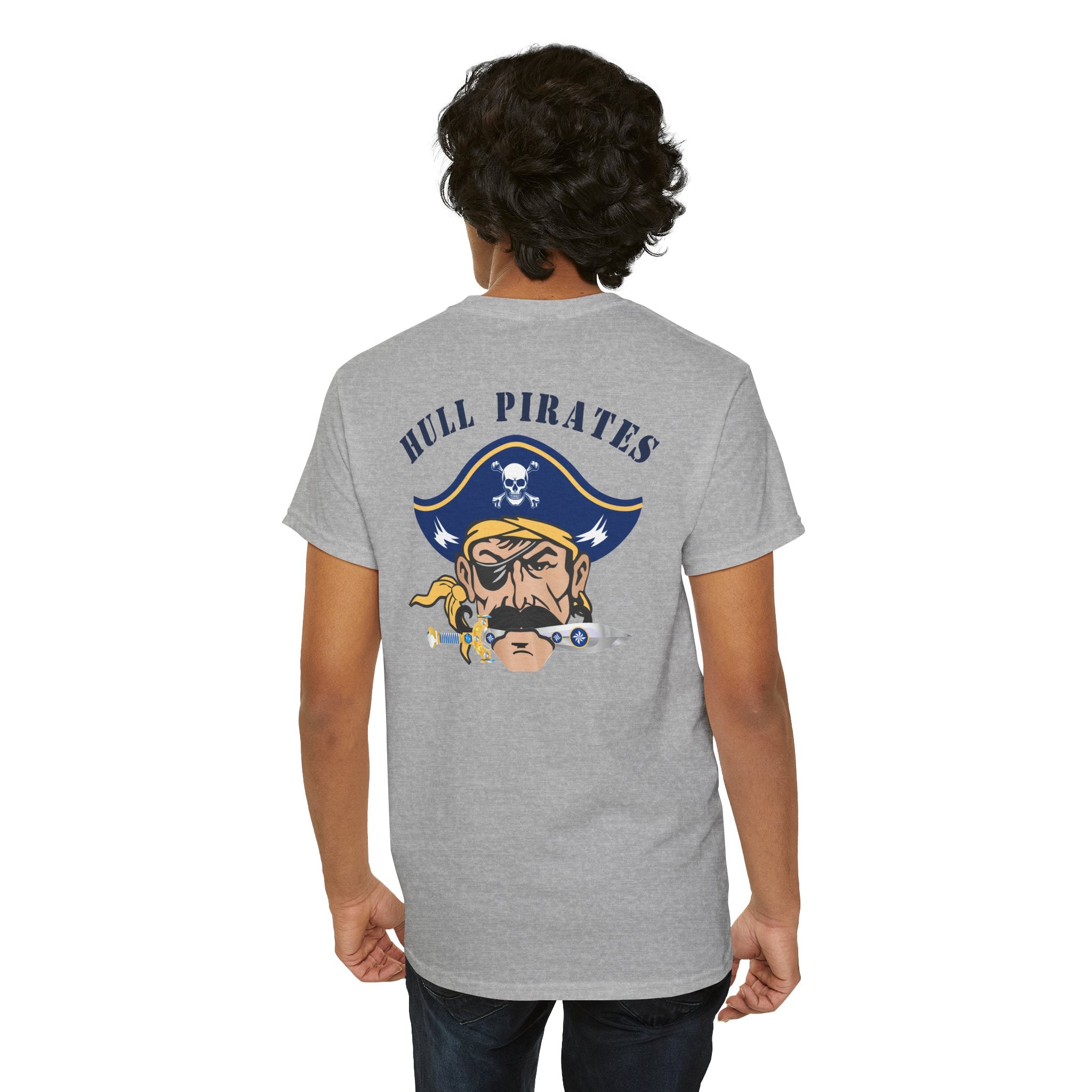 Hull High School - Hull Pirates - Adult Cotton T-Shirt