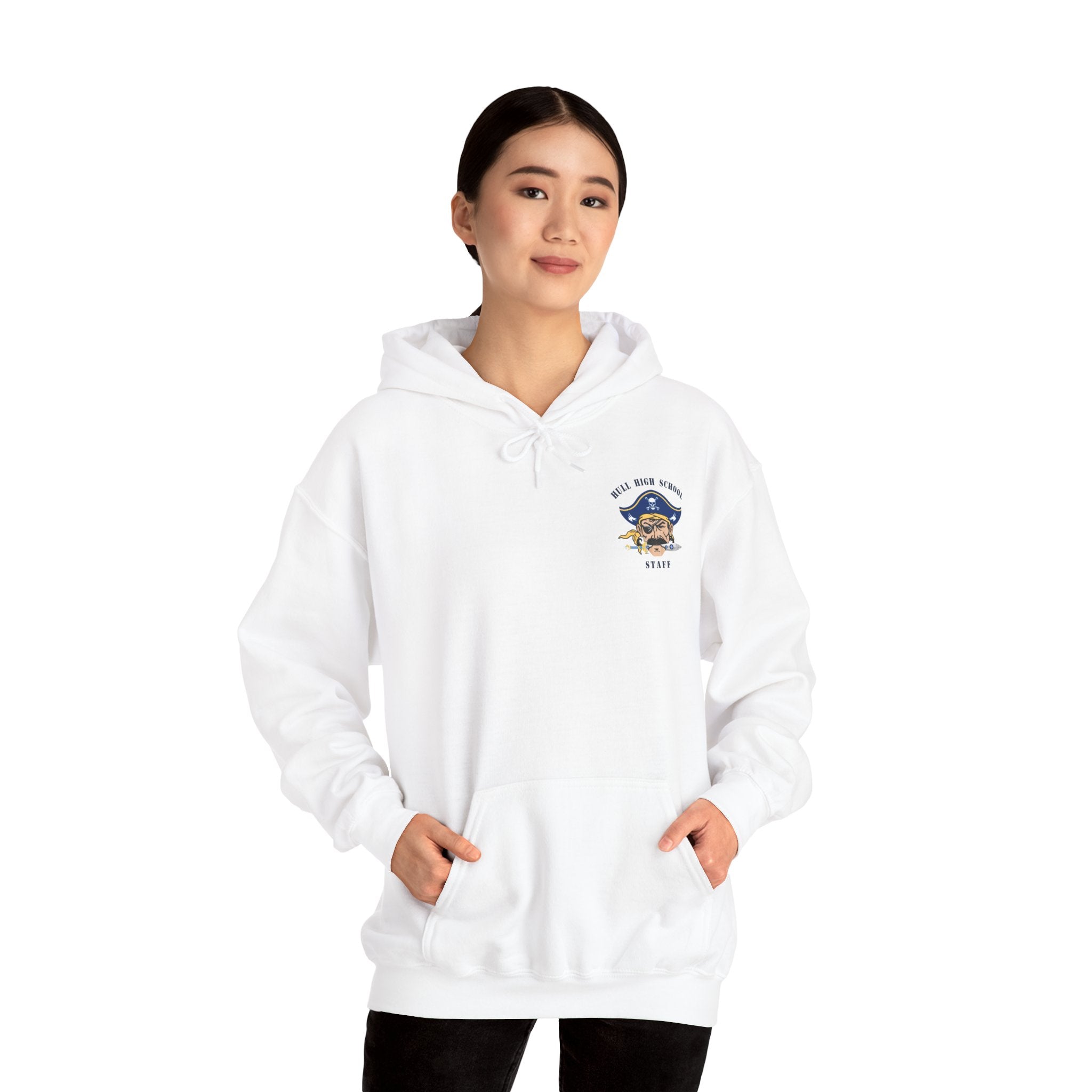 Hull High School - Hull Pirates - Adult Fleece Pullover Hoodie