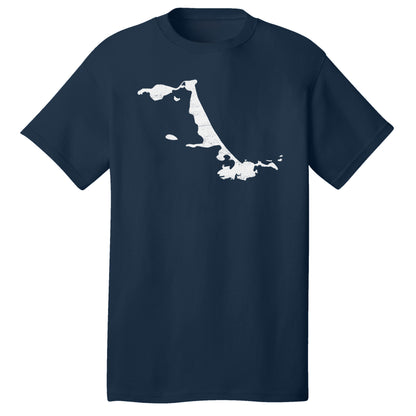 Hull, Massachusetts Map – Adult Cotton T-Shirt - Hull, MA