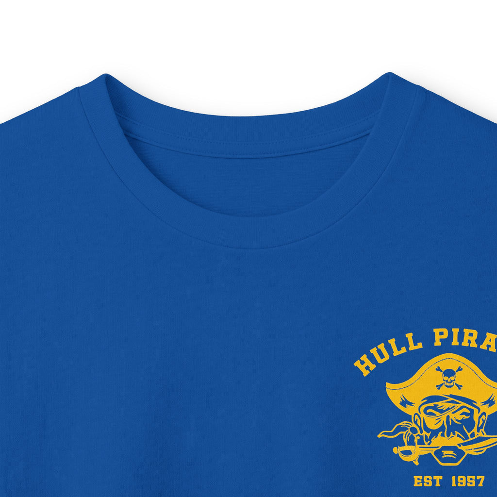 Vintage Hull Pirates - Adult Cotton Long Sleeve T-Shirt, Name/Number Personalization