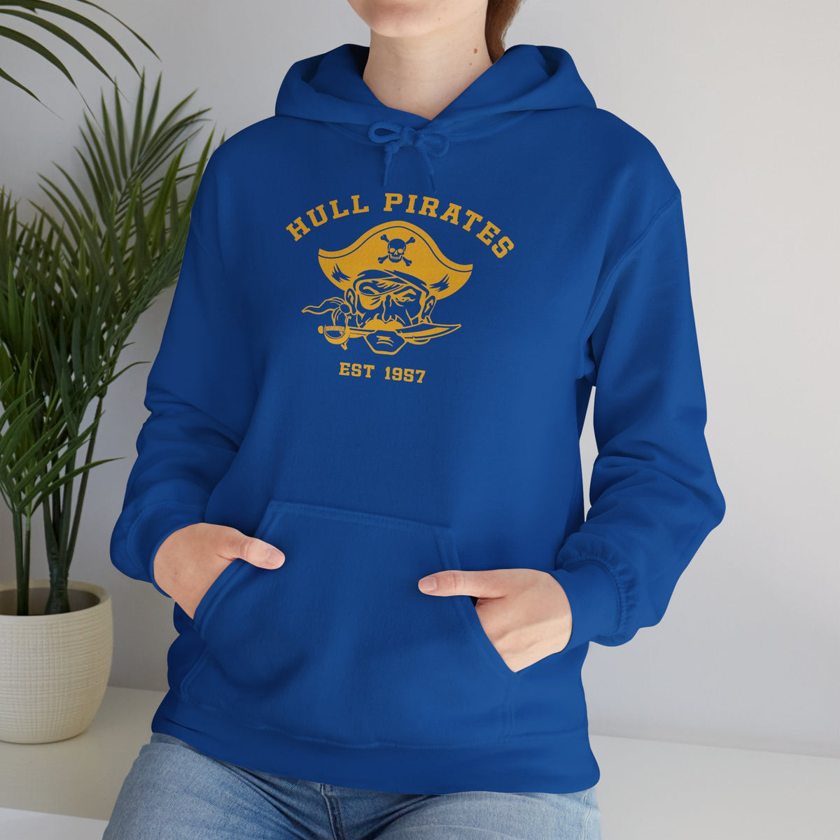 Vintage Hull Pirates - Adult Fleece Pullover Hoodie