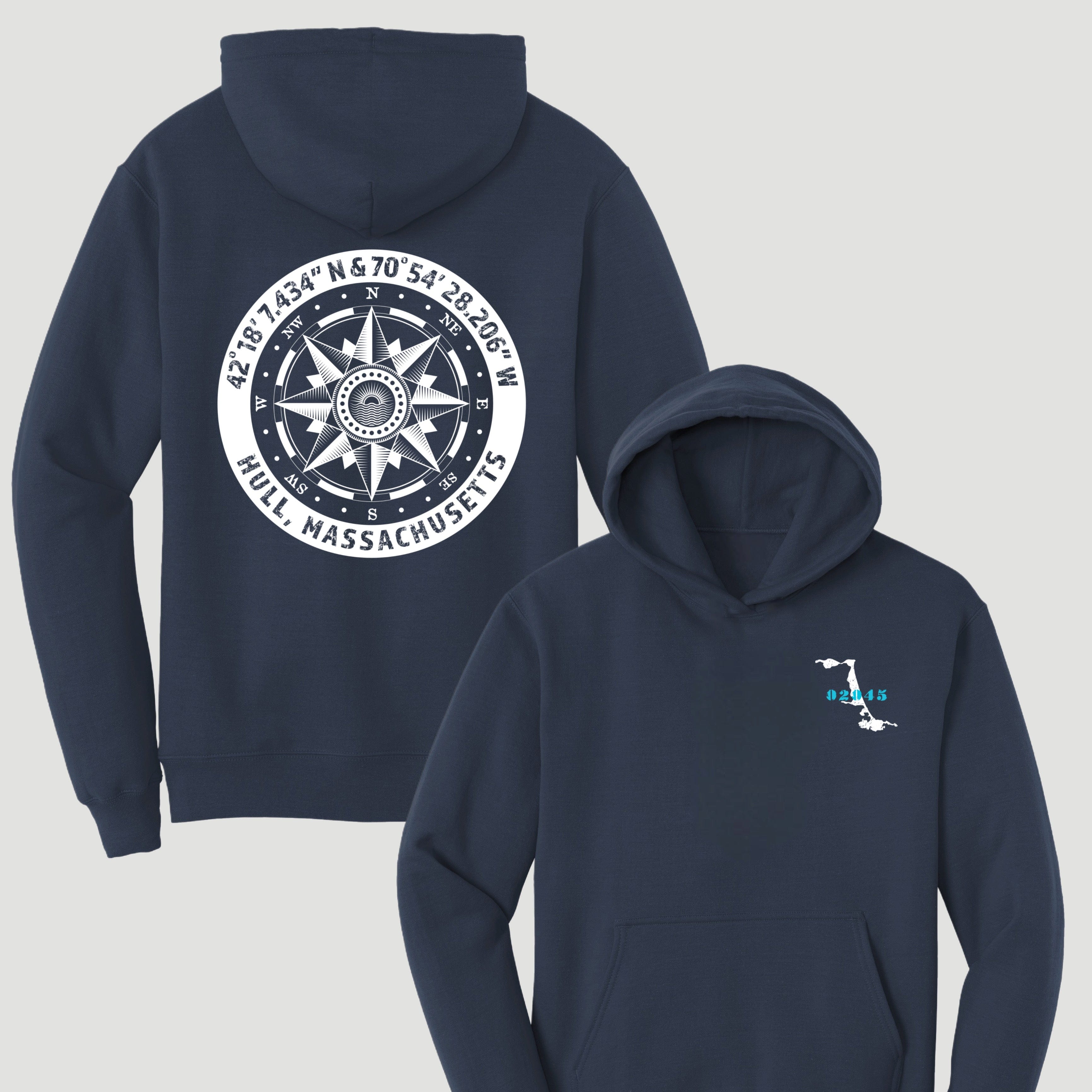Hull Compass - Adult Pullover Hoodie