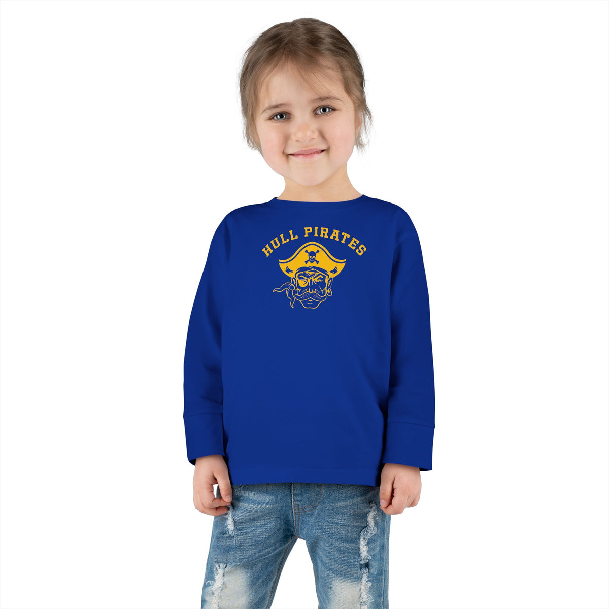 Vintage Hull Pirates - Toddler - Cotton Long Sleeve T-Shirt