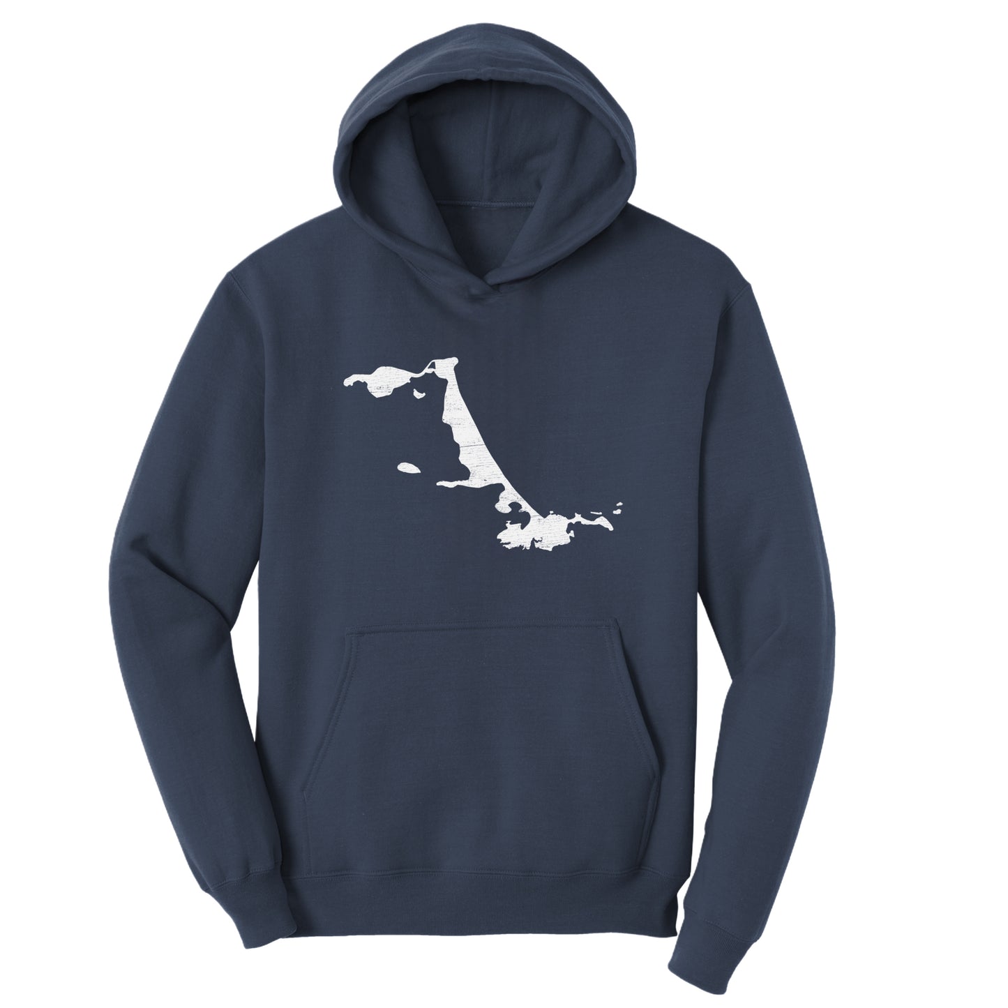 Hull, Massachusetts Map  – Kids Fleece Hoodie - Hull, MA