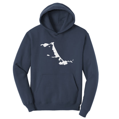 Hull, Massachusetts Map  – Kids Fleece Hoodie - Hull, MA