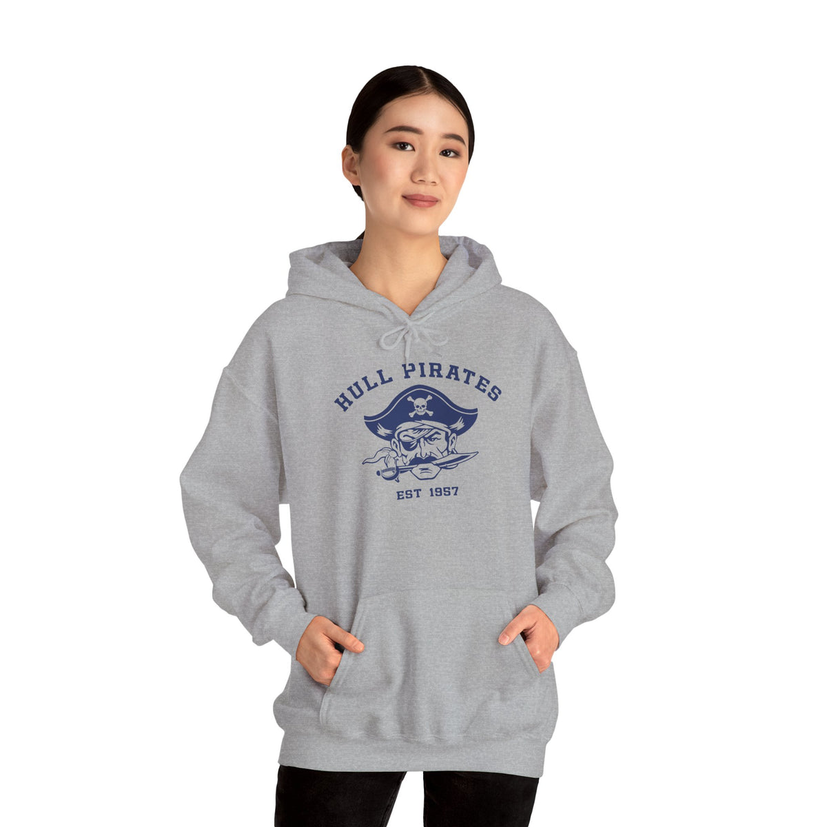 Vintage Hull Pirates - Adult Fleece Pullover Hoodie