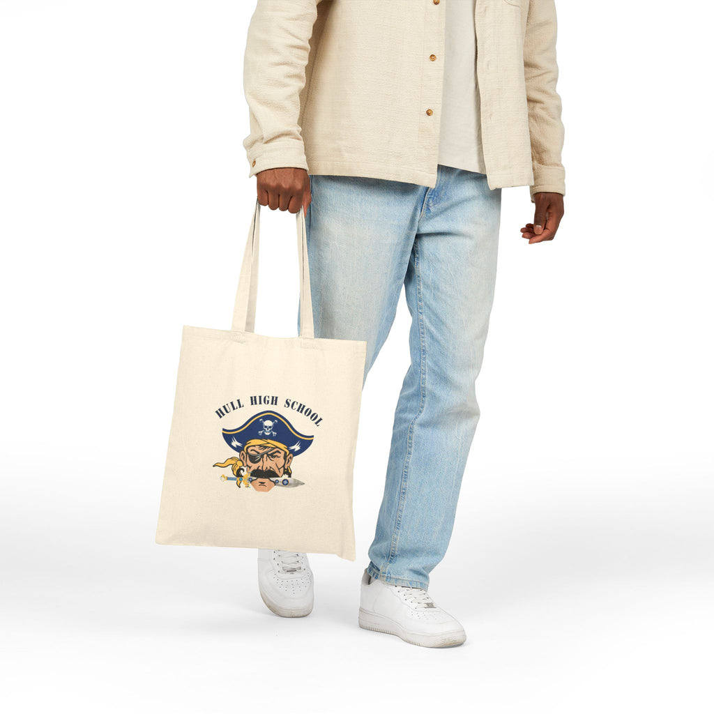 Hull High School  - Hull Pirates - Cotton Tote Bag, (2 Sided Print)