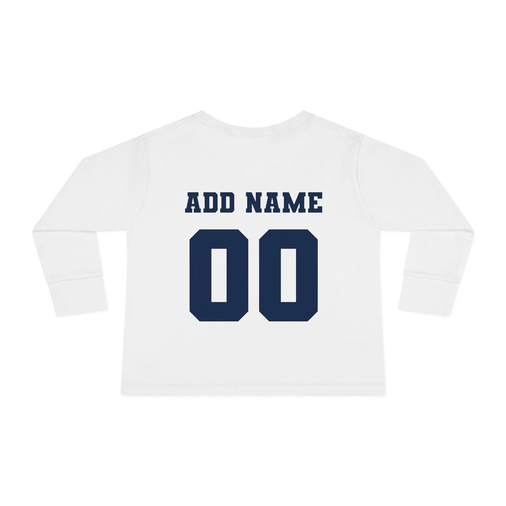 Hull Pirates - Toddler Cotton Long Sleeve T-Shirt, Name/Number Personalization