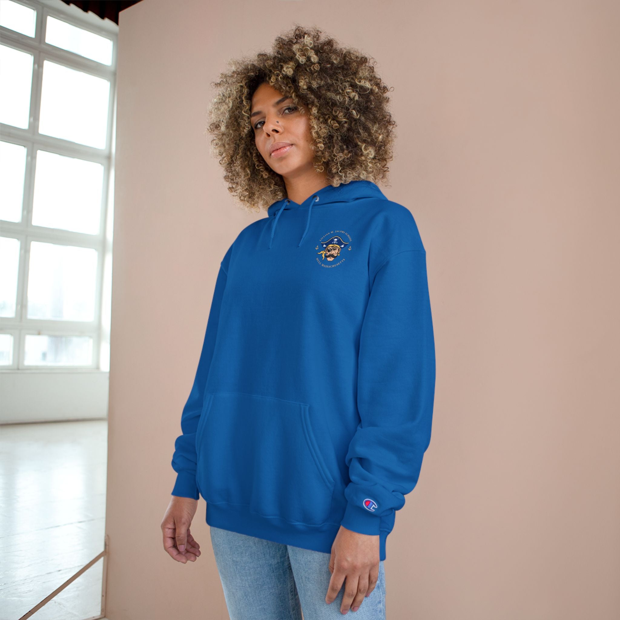 Jacobs School - Hull Pirates - Champion Adult Fleece Pullover Hoodie