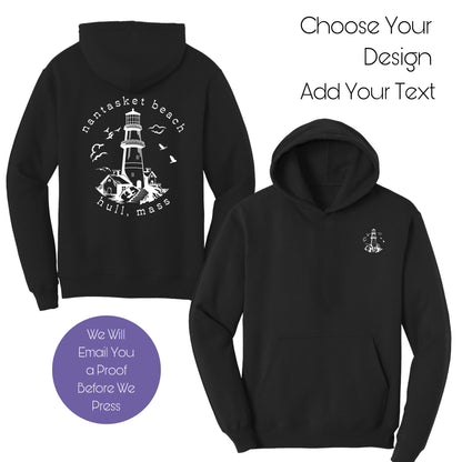 Create Your Own Fleece Hoodie with Our Original Beach Themed Designs