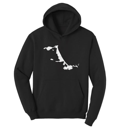 Hull, Massachusetts Map  – Adult Fleece Hoodie - Hull, MA