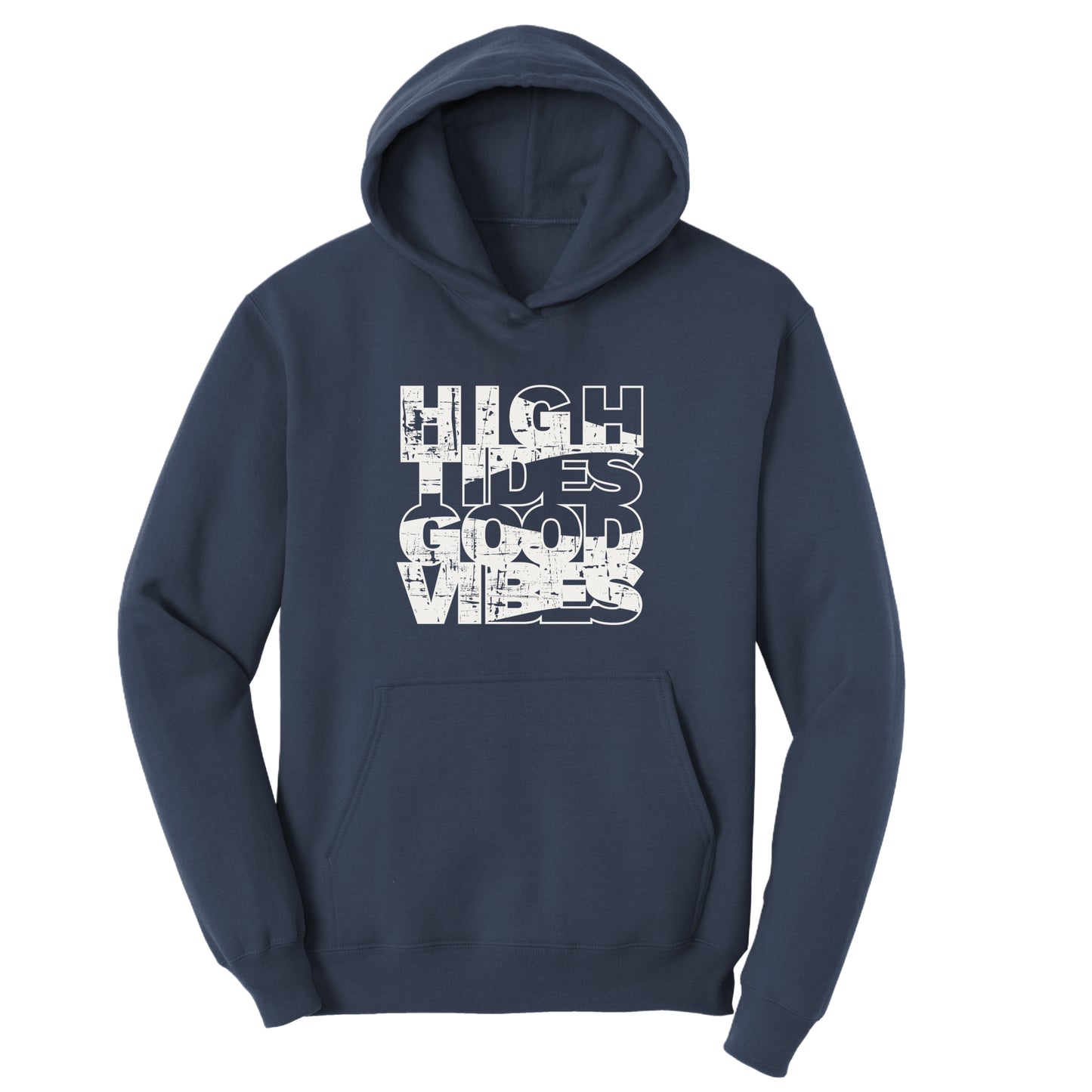 High Tides, Good Vibes  – Adult Fleece Hoodie