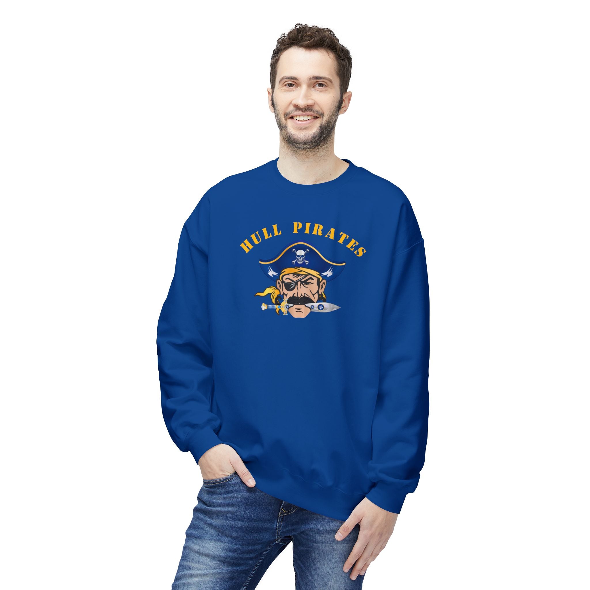 Hull Pirates - Adult Fleece Crewneck Sweatshirt