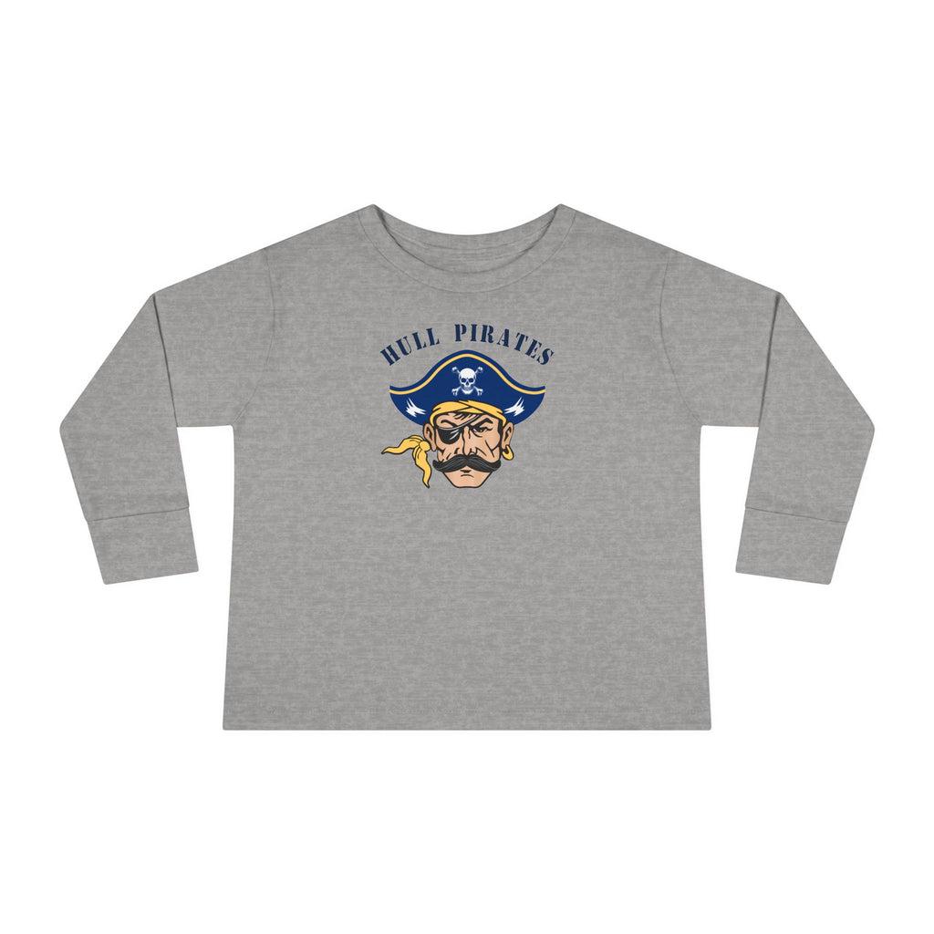 Hull Pirates - Toddler Cotton Long Sleeve T-Shirt, Name/Number Personalization