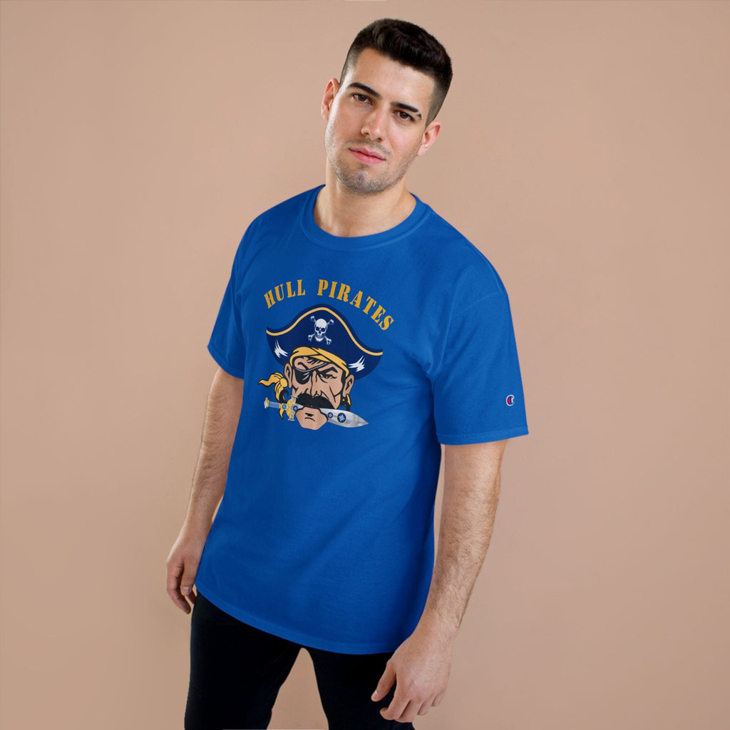 Hull Pirates – Champion Adult Cotton T‑Shirt, Optional Name/Number Personalization