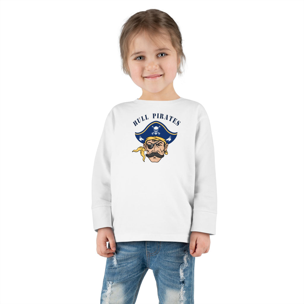 Hull Pirates - Toddler Cotton Long Sleeve T-Shirt, Name/Number Personalization