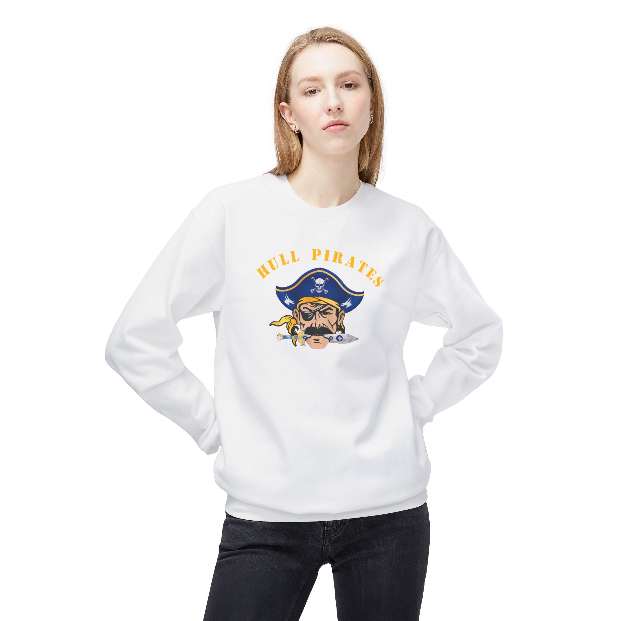 Hull Pirates - Adult Fleece Crewneck Sweatshirt