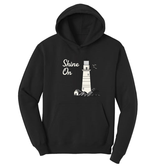 Lighthouse, Shine On  – Adult Fleece Hoodie