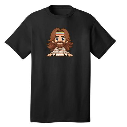 Customizable Happy Hippie Design, 100% Cotton Tee