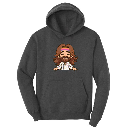 Customizable Peaceful Hippie Design, Fleece Hoodie