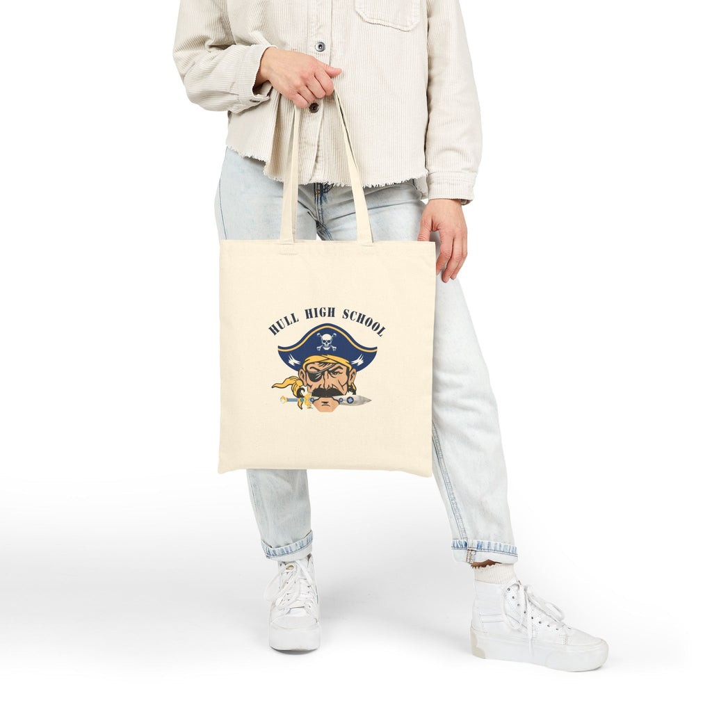 Hull High School  - Hull Pirates - Cotton Tote Bag, (2 Sided Print)