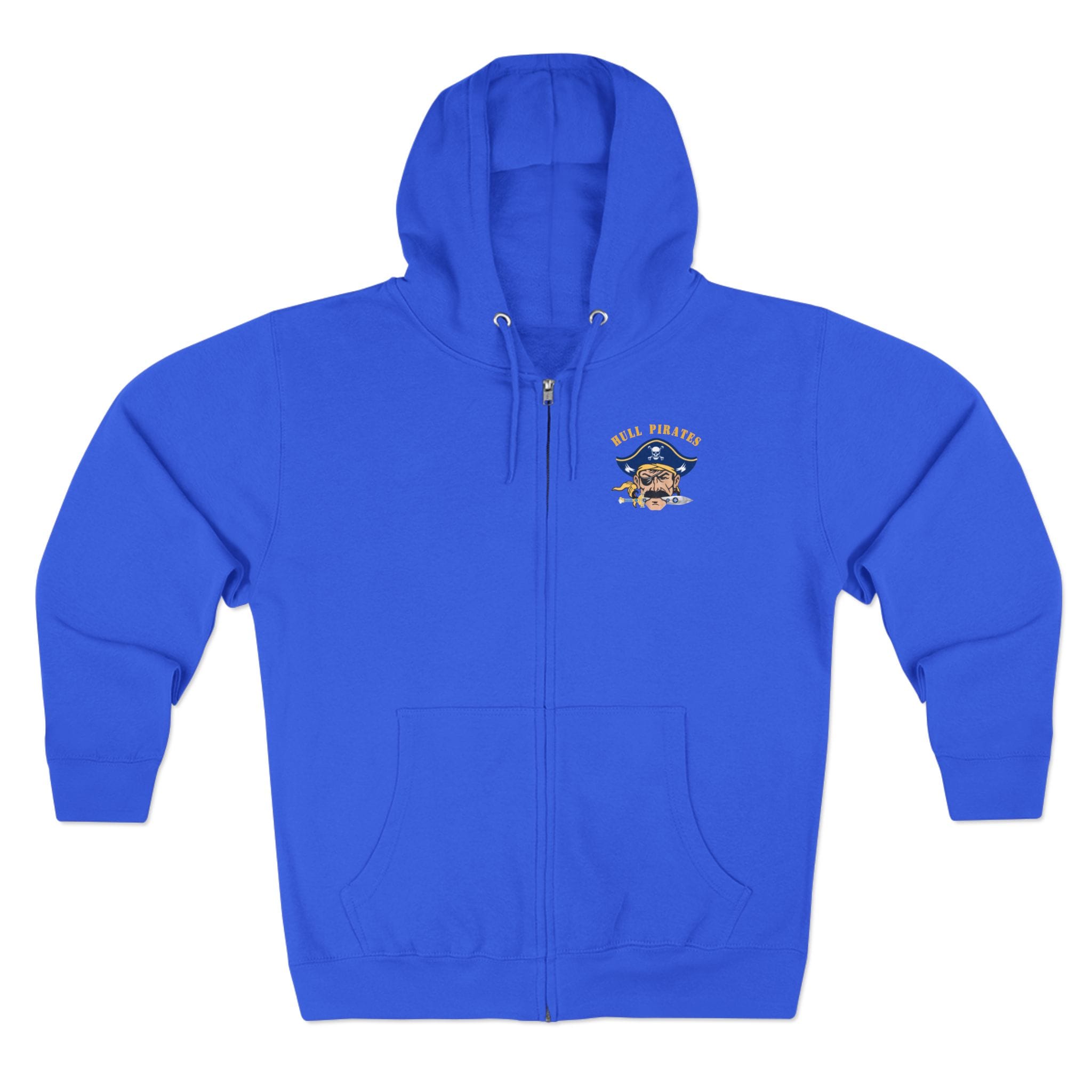 Hull Pirates - Adult Full Zip Fleece Hoodie, Optional Name/Number Personalization