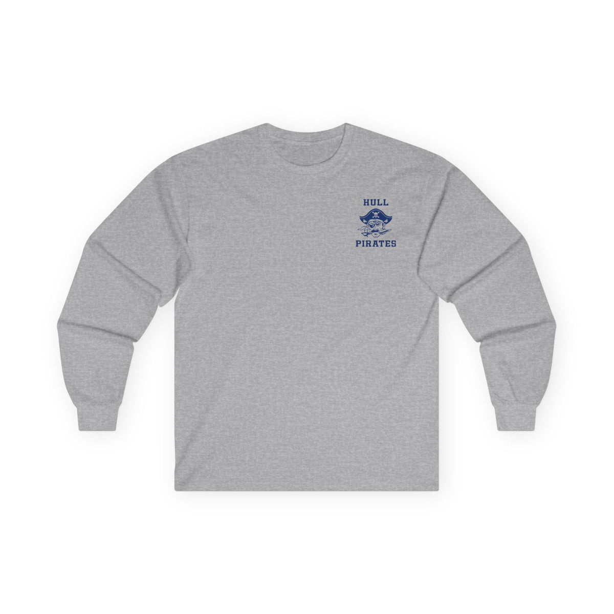 Vintage Hull Pirates - Adult Cotton Long Sleeve T-Shirt