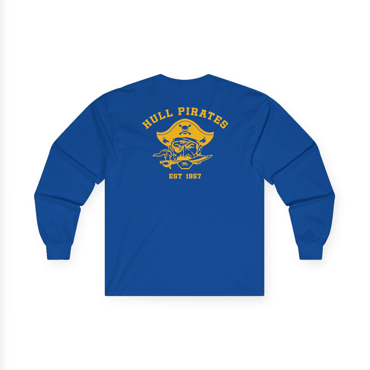 Vintage Hull Pirates - Adult Cotton Long Sleeve T-Shirt