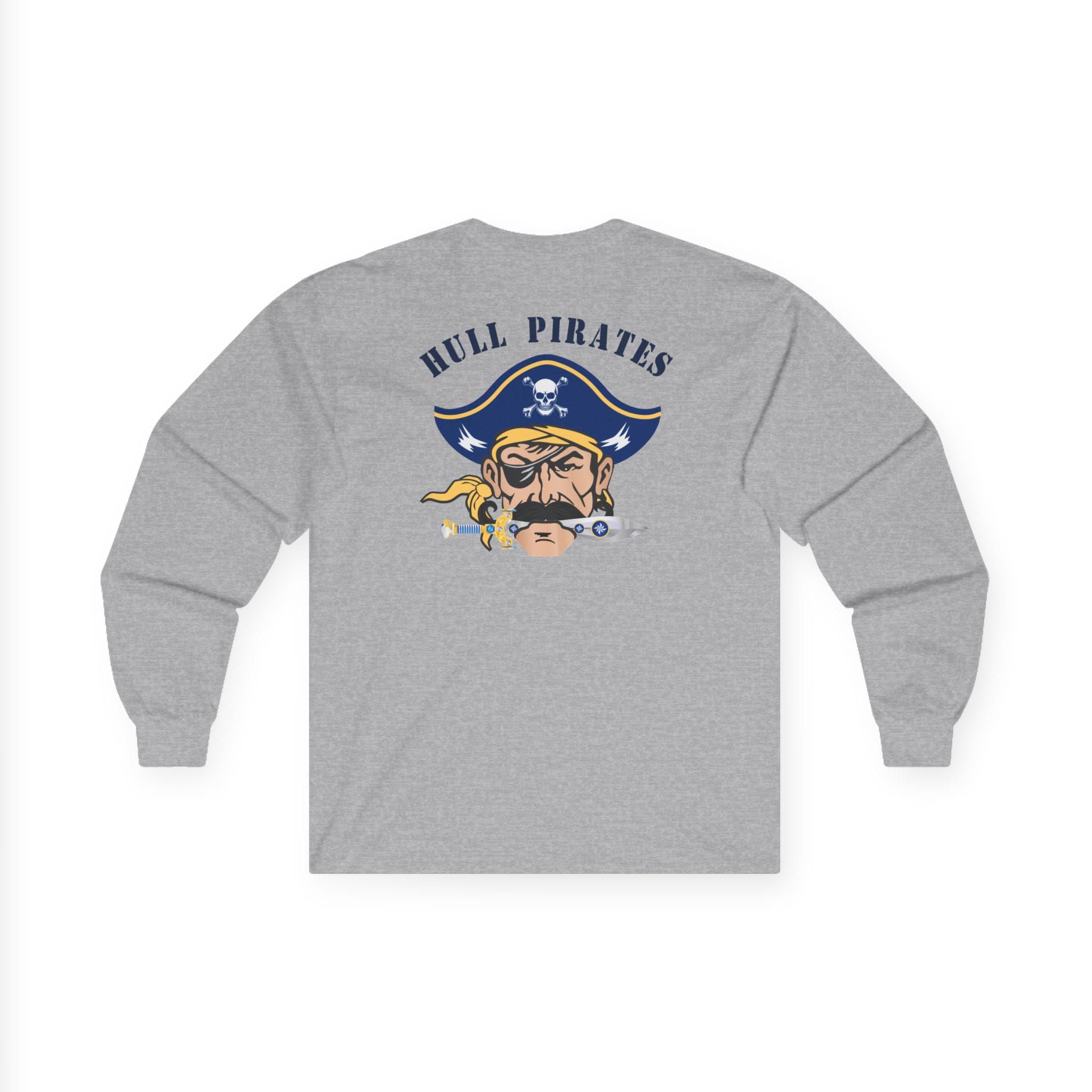 Hull Pirates - Adult Cotton Long Sleeve T-Shirt