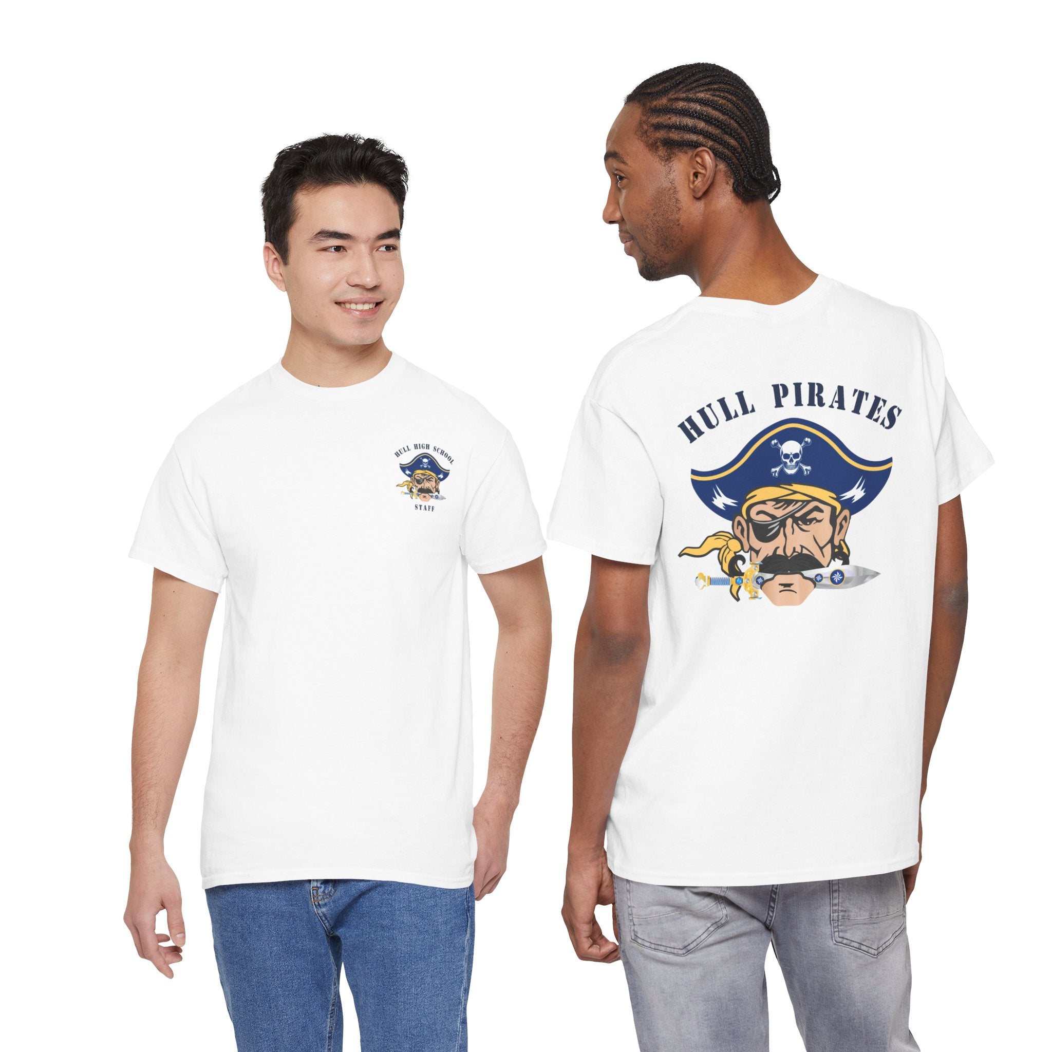 Hull High School - Hull Pirates - Adult Cotton T-Shirt