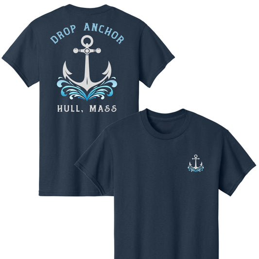 Drop Anchor – Adult Cotton T-Shirt - Hull MA