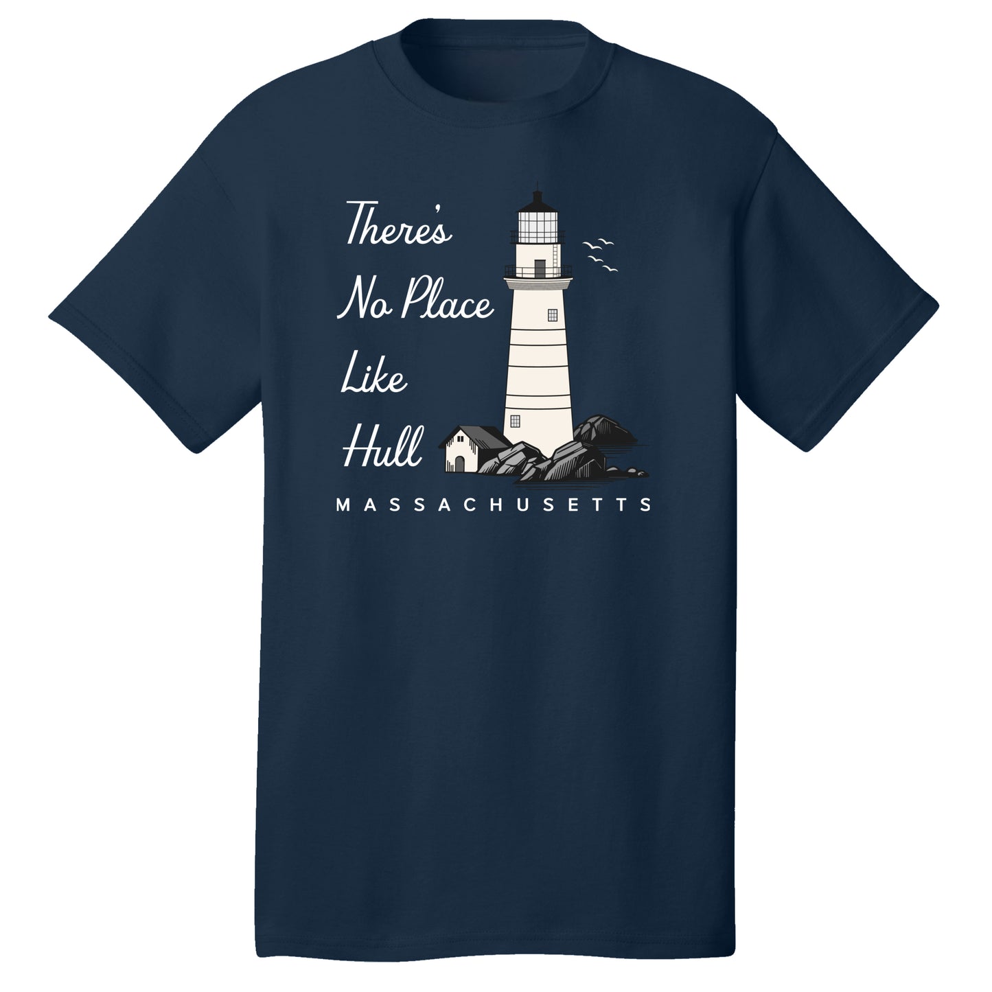 There's No Place Like Hull - Kids Cotton T-Shirts - Hull, MA