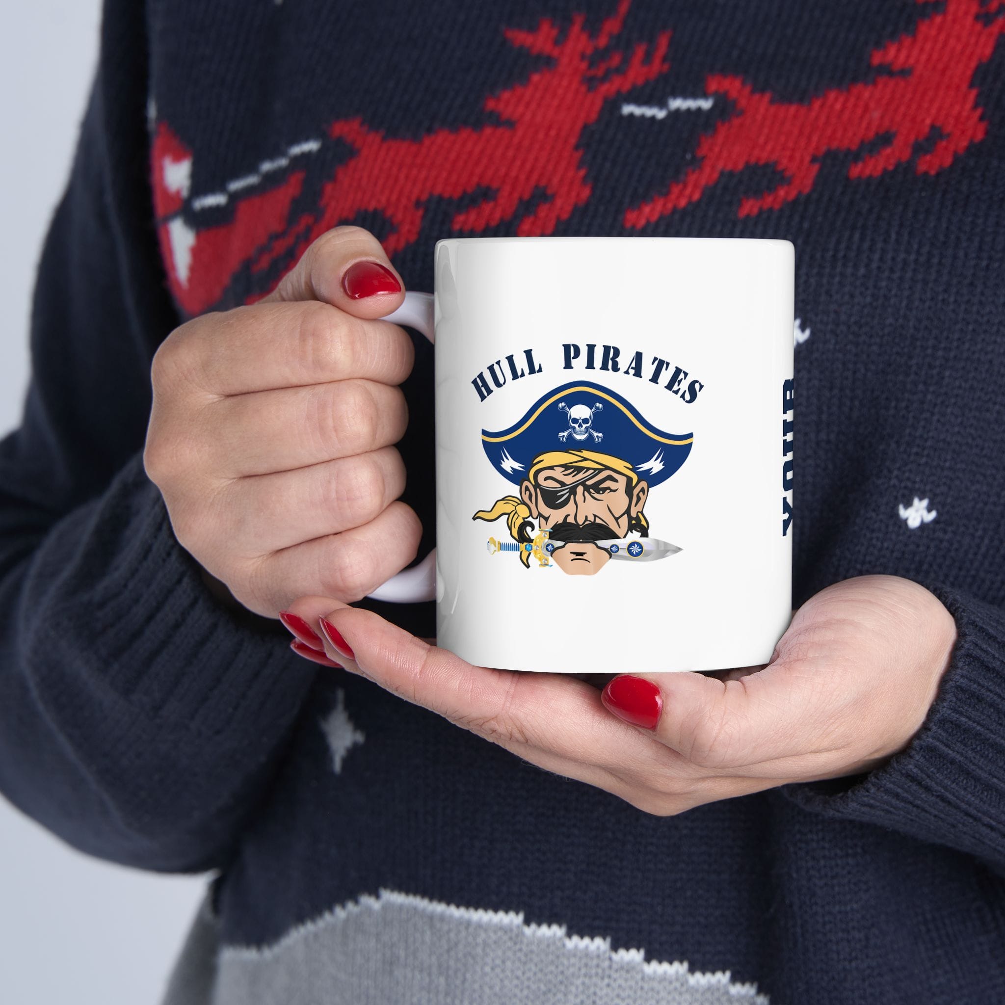 Hull Pirates - Ceramic Coffee Mug, Personalized