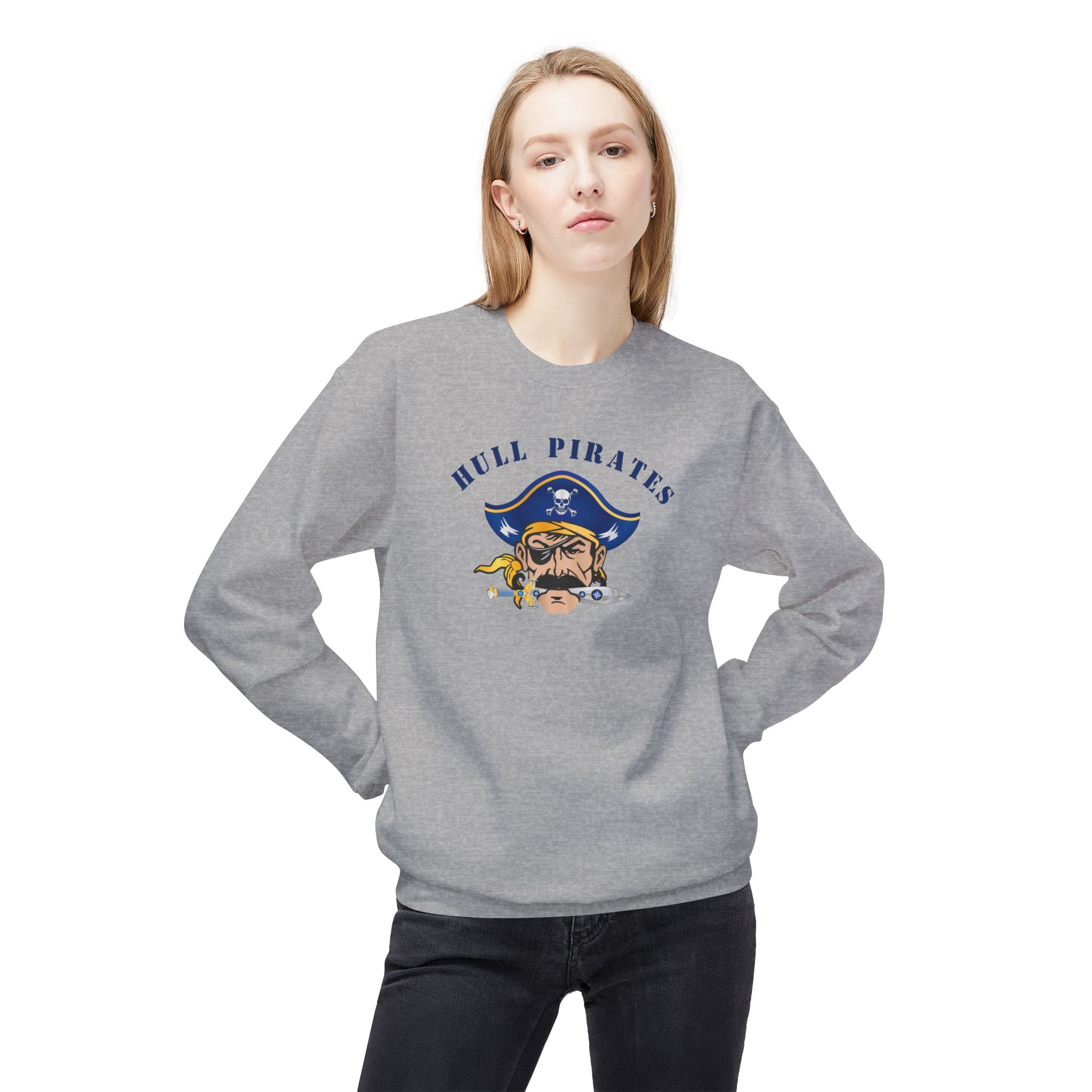 Hull Pirates - Adult Fleece Crewneck Sweatshirt