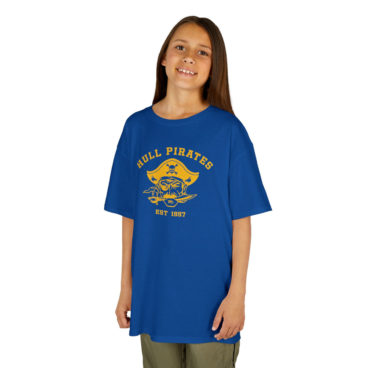 Vintage Hull Pirates - Kids Cotton T‑Shirt