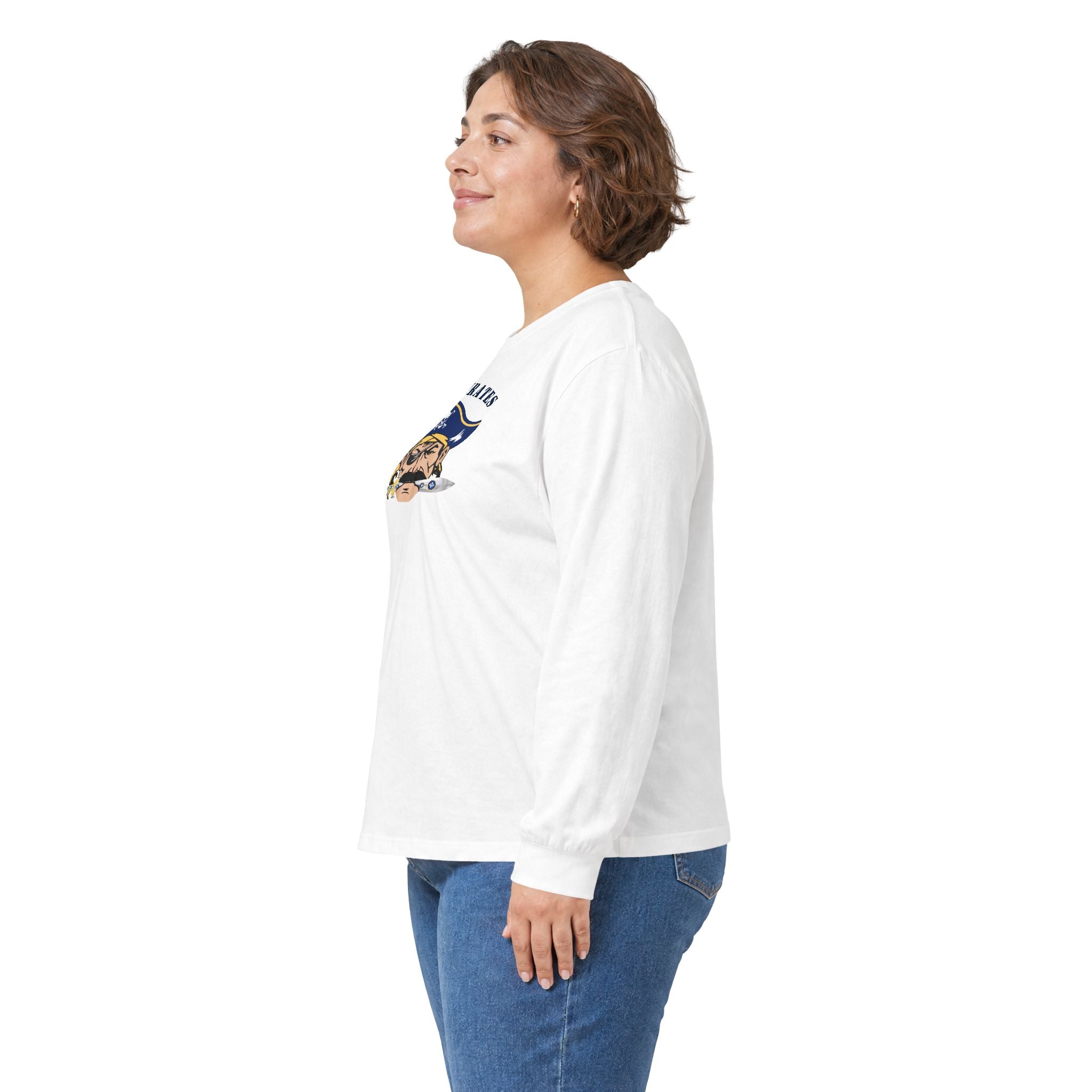 Hull Pirates - Adult Cotton Long Sleeve T-Shirt