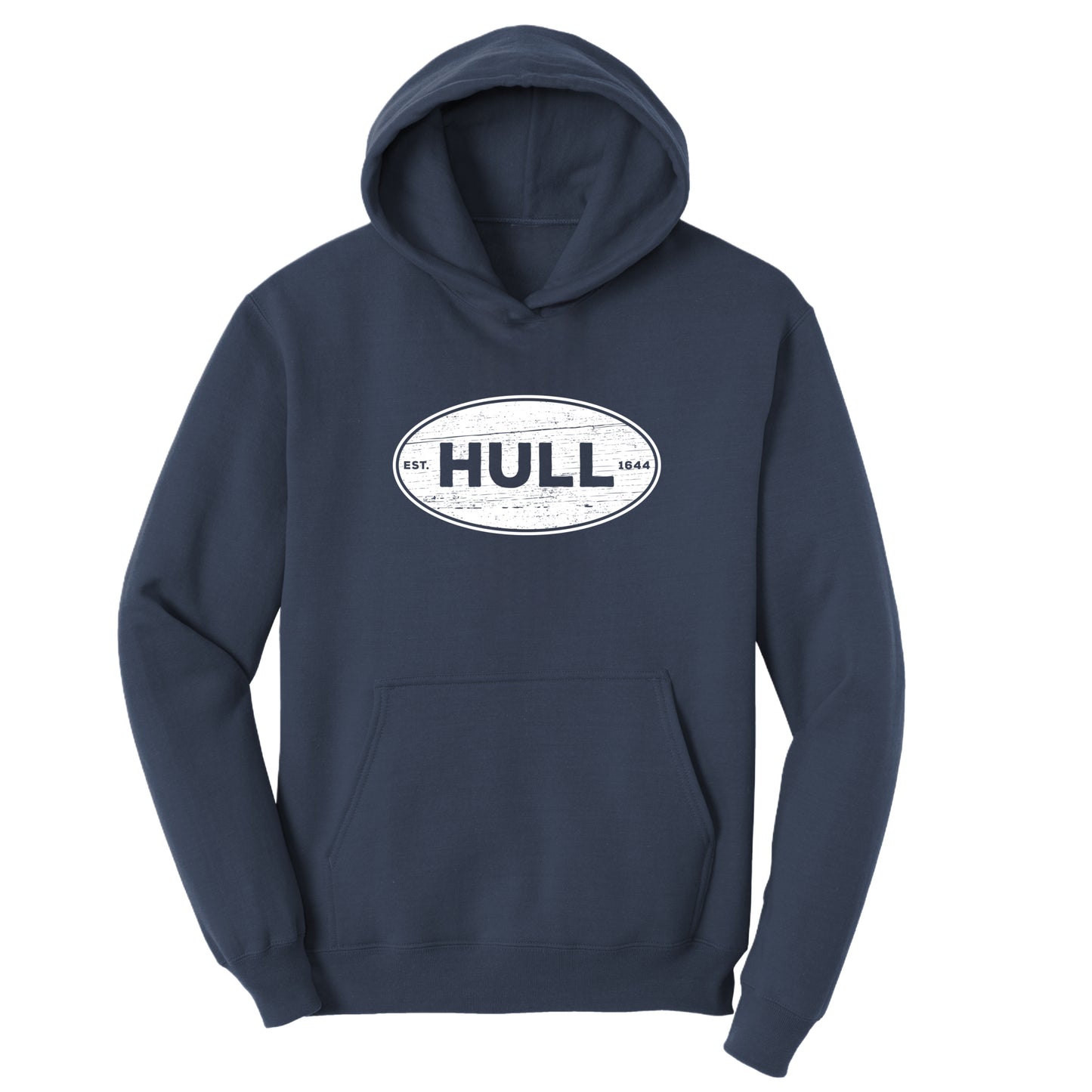 Vintage Hull Established 1644 - Kids Fleece Hoodie - Hull, MA