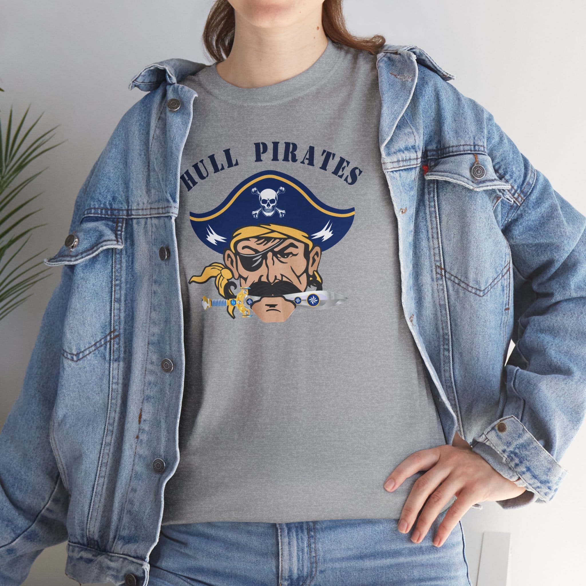 Hull Pirates - Adult Cotton T-Shirt, Optional Name/Number Personalization