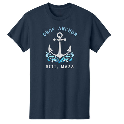 Drop Anchor - Kids Cotton T-Shirts - Hull, MA